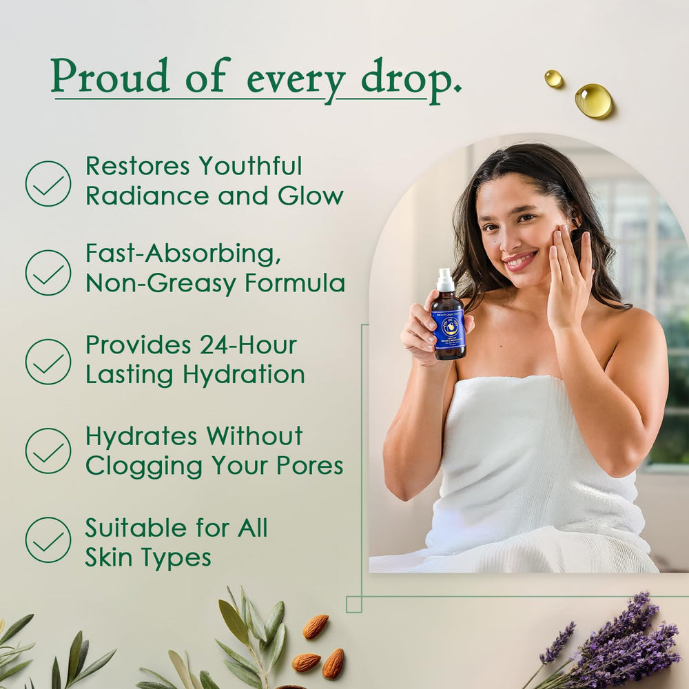 Ancient Greek Remedy oil used as facial serum during gua sha massage
