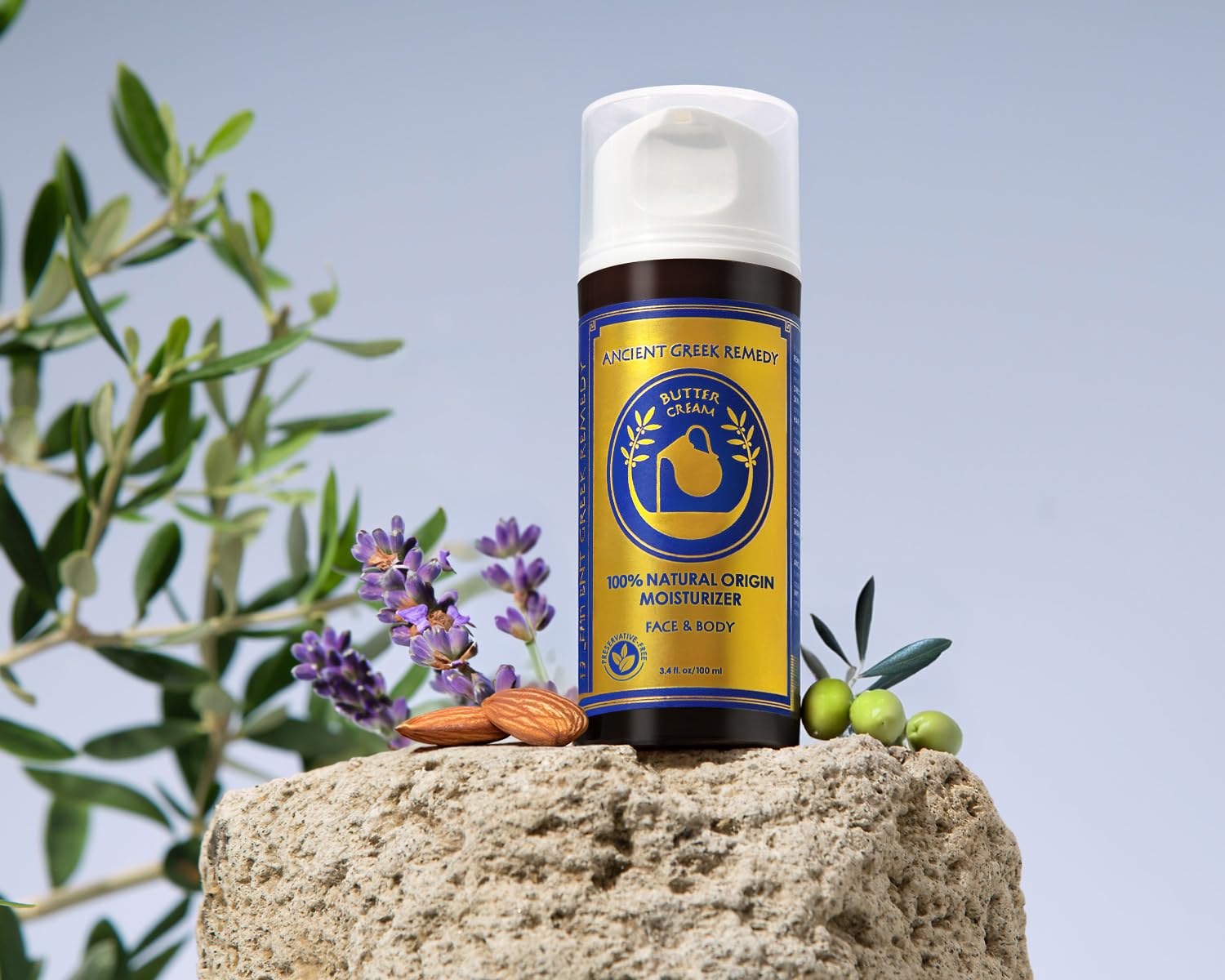 Ancient Greek Remedy lavender oil adds a calming spa-like aroma.