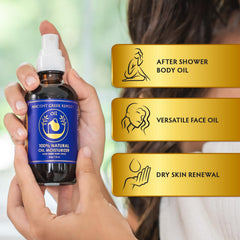 Ancient Greek Remedy oil blend with almond jojoba olive lavender and vitamin E for nourishment
