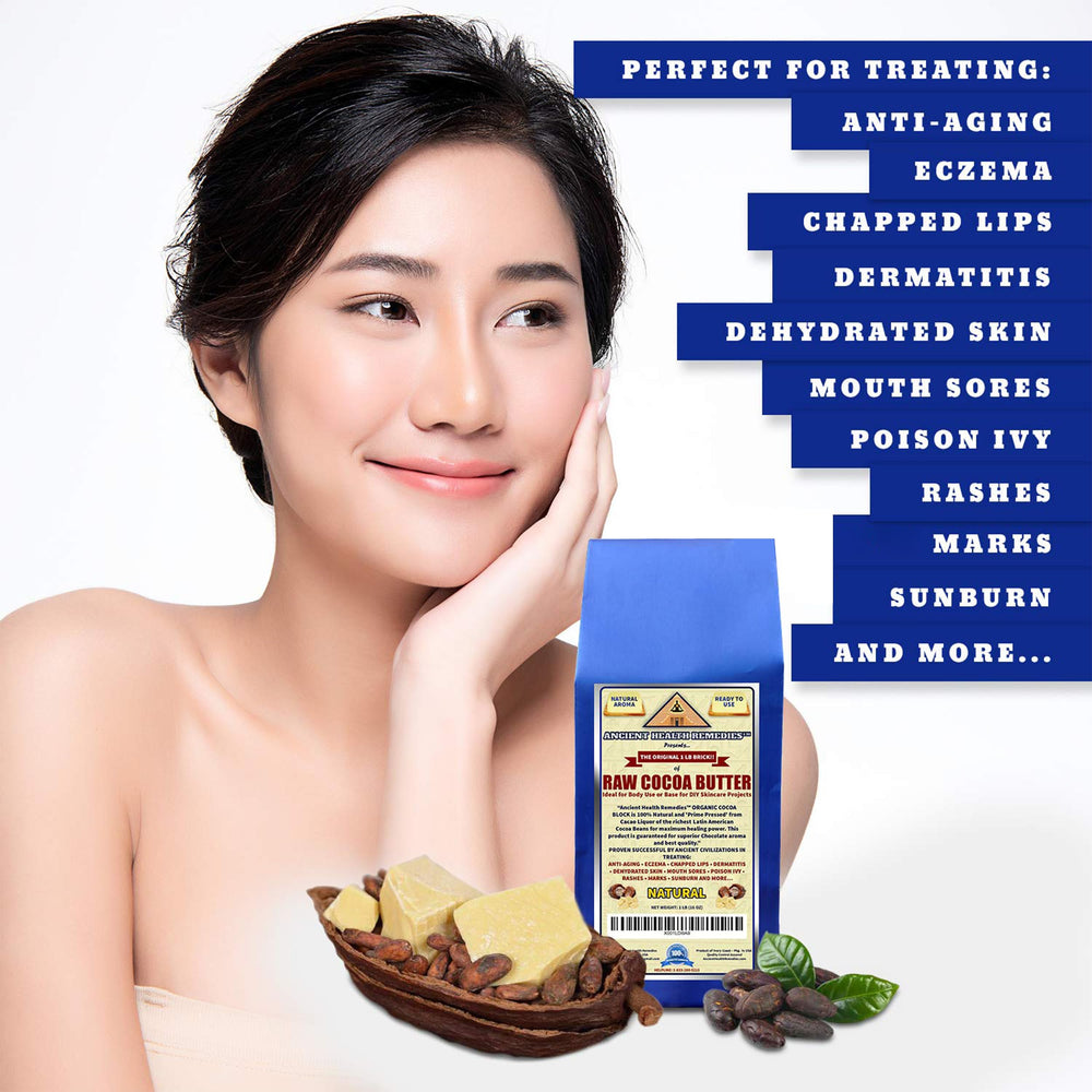 Ancient Health Remedies cocoa butter lip balm base ready for nourishing lips.