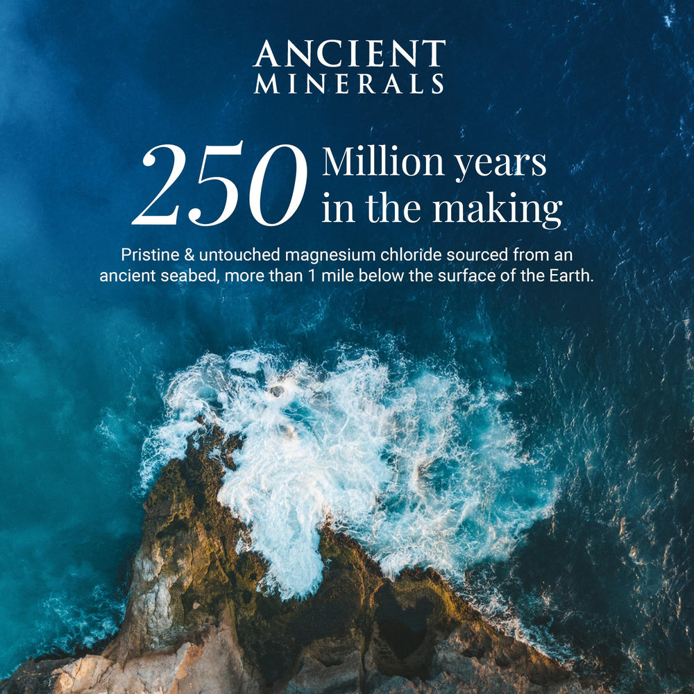 Ancient Minerals daily routine setup for effortless magnesium skin care.