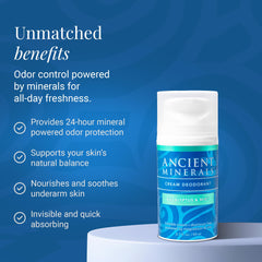 Ancient Minerals magnesium and zinc ingredients for natural odor control