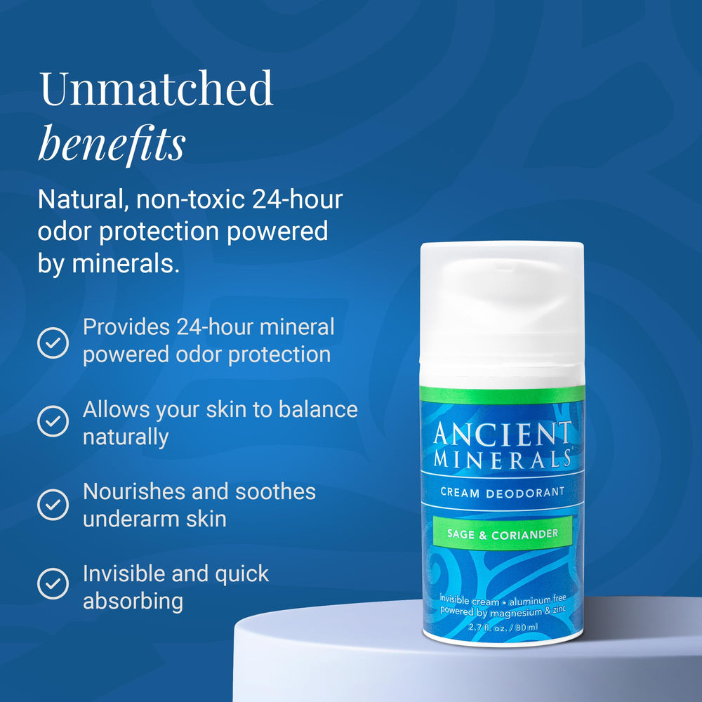 Ancient Minerals Sage Coriander aroma highlights plant-based scent
