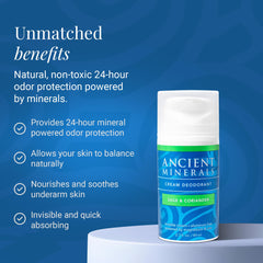 Ancient Minerals Sage Coriander aroma highlights plant-based scent