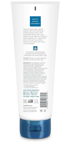 Creamy texture on skin suggests lightweight hydration without a greasy finish.