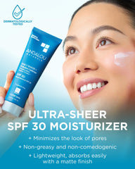 Andalou Naturals Daily Shade Blue Light Defense SPF 30 cream shown on skin.