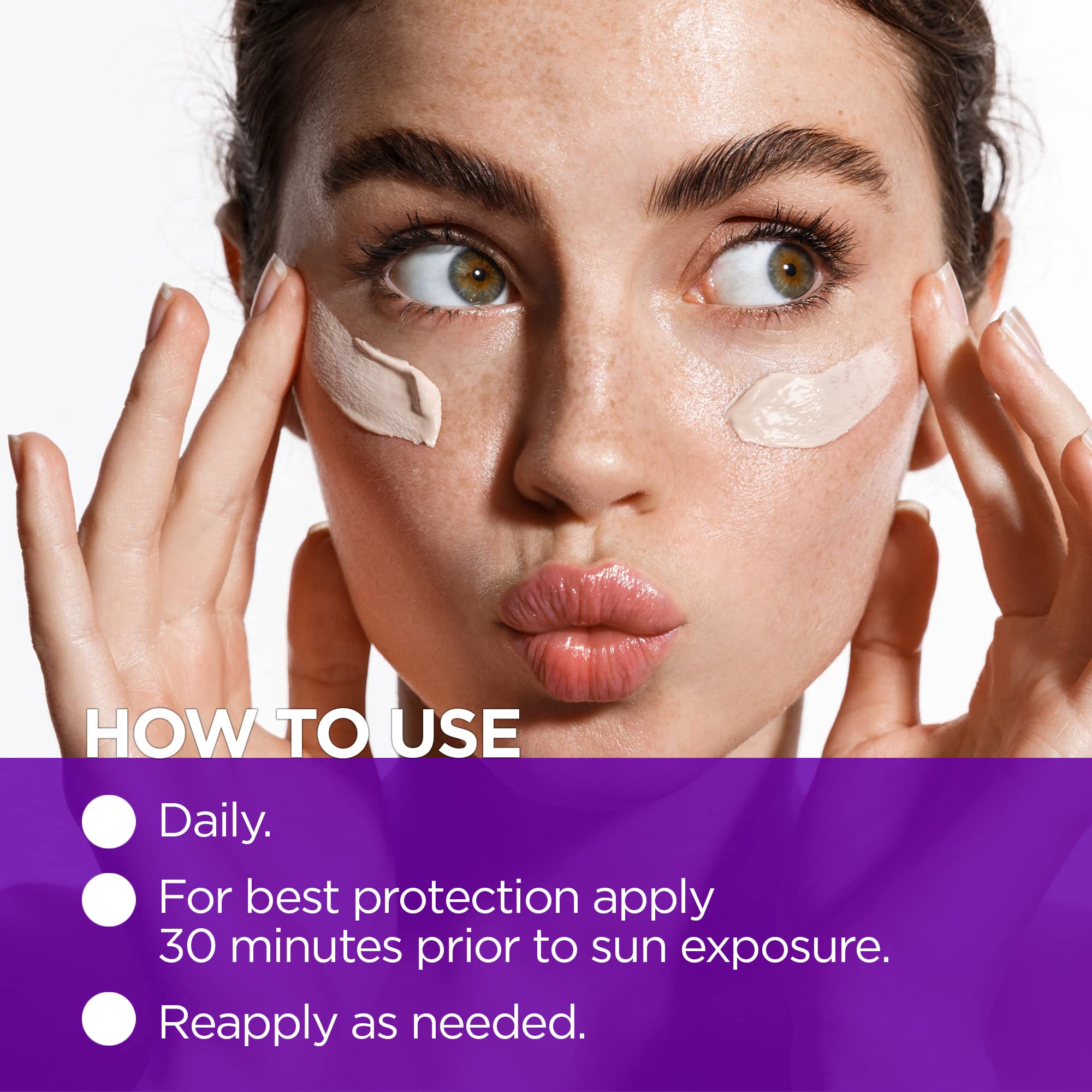 Application closeup highlights quick blending into your skincare routine