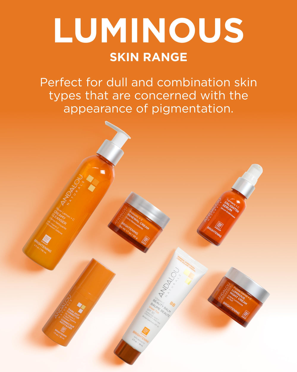 Andalou Naturals Illuminating Toner Clementine Vitamin C aloe vera swatch on skin.