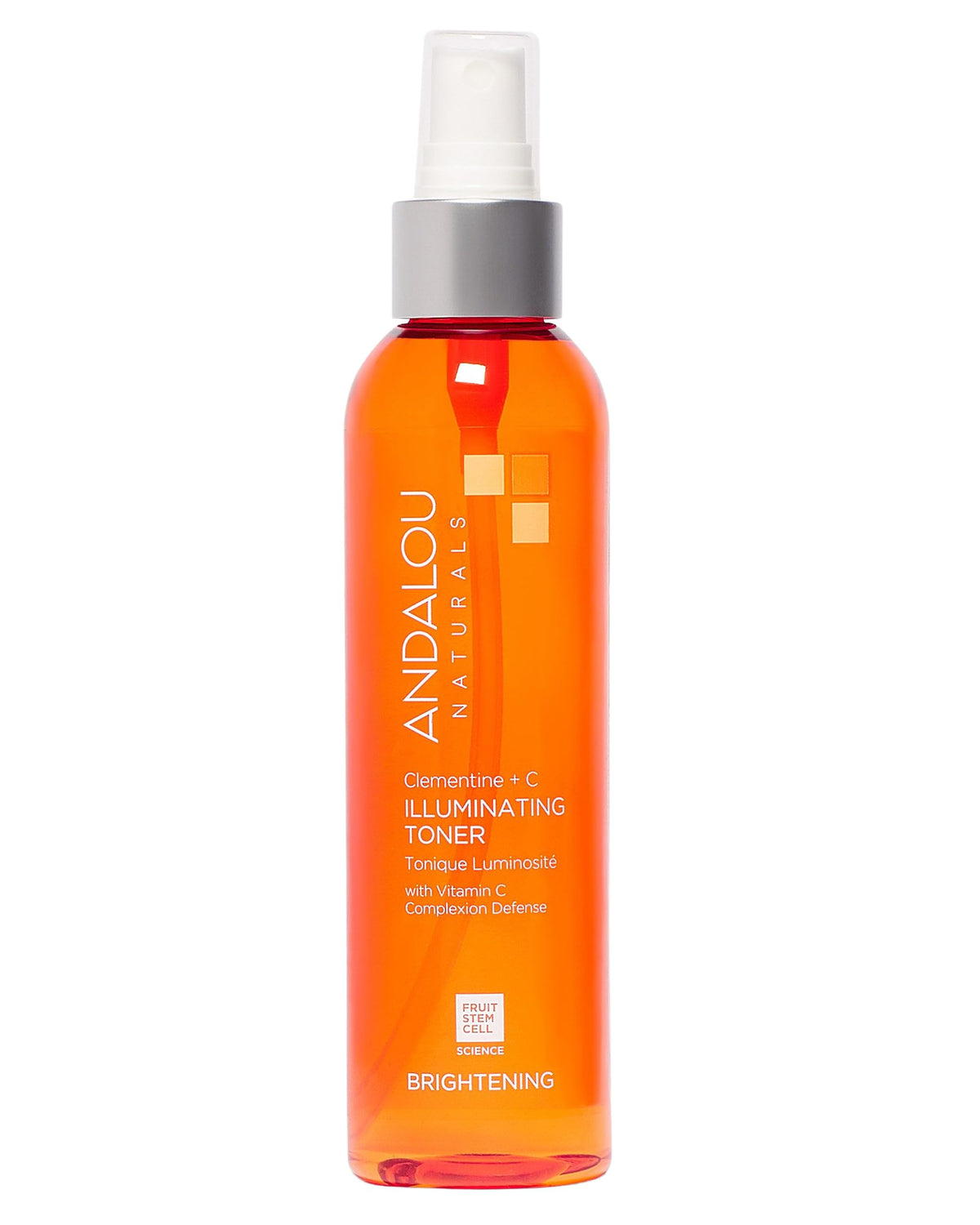 Andalou Naturals Illuminating Toner Clementine Vitamin C bottle for daily hydration and balanced skin.