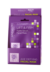 Andalou Naturals Instant Lift & Firm mask front view delivering hydration and radiance