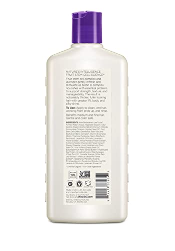 Andalou Naturals conditioner label highlights natural ingredients and vegan formula