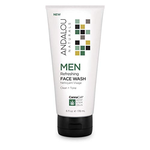 Andalou Naturals Men Face Wash Foam Lather for smooth, shaved-ready skin.