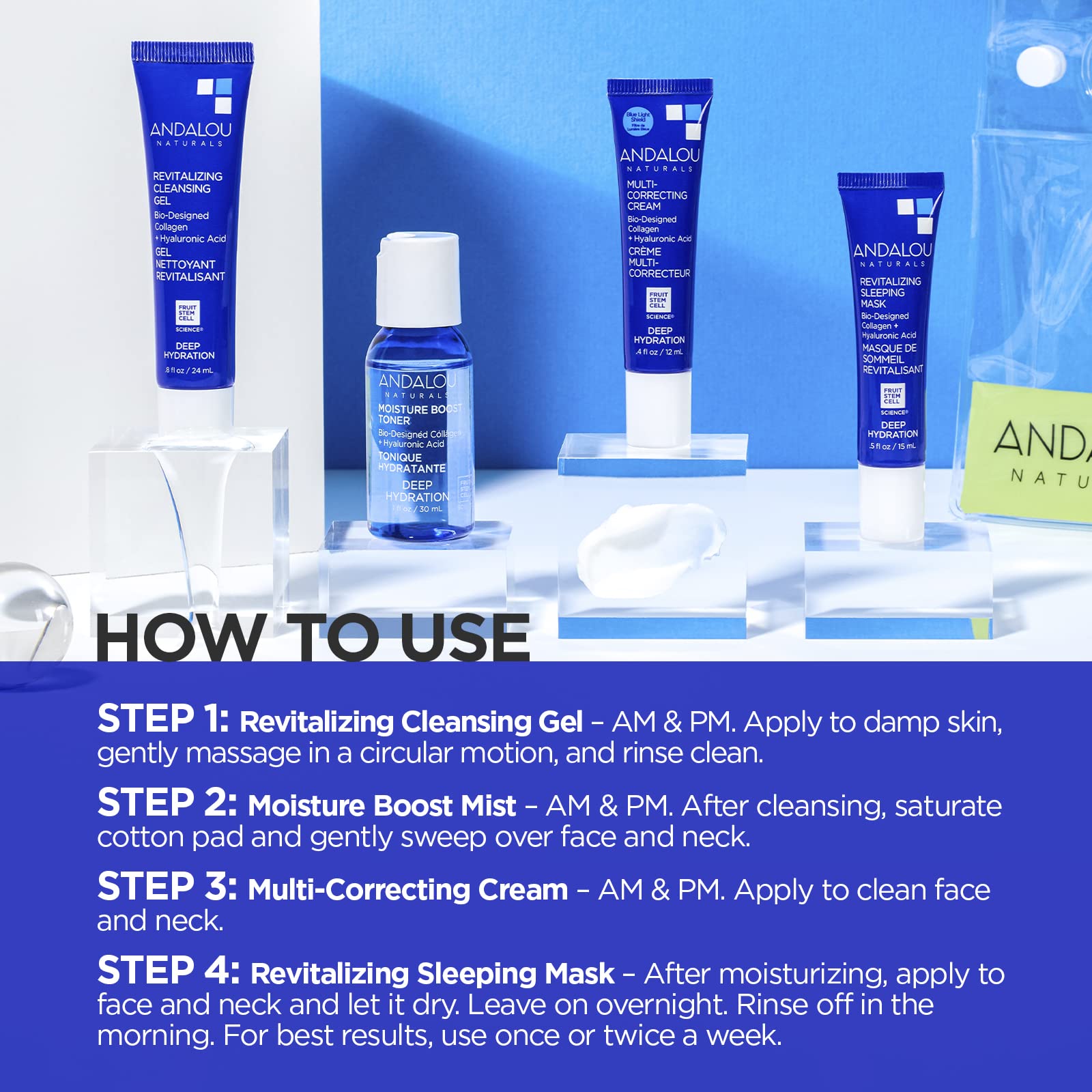 Andalou Naturals Multi-Correcting Cream nourishes and smooths the skin