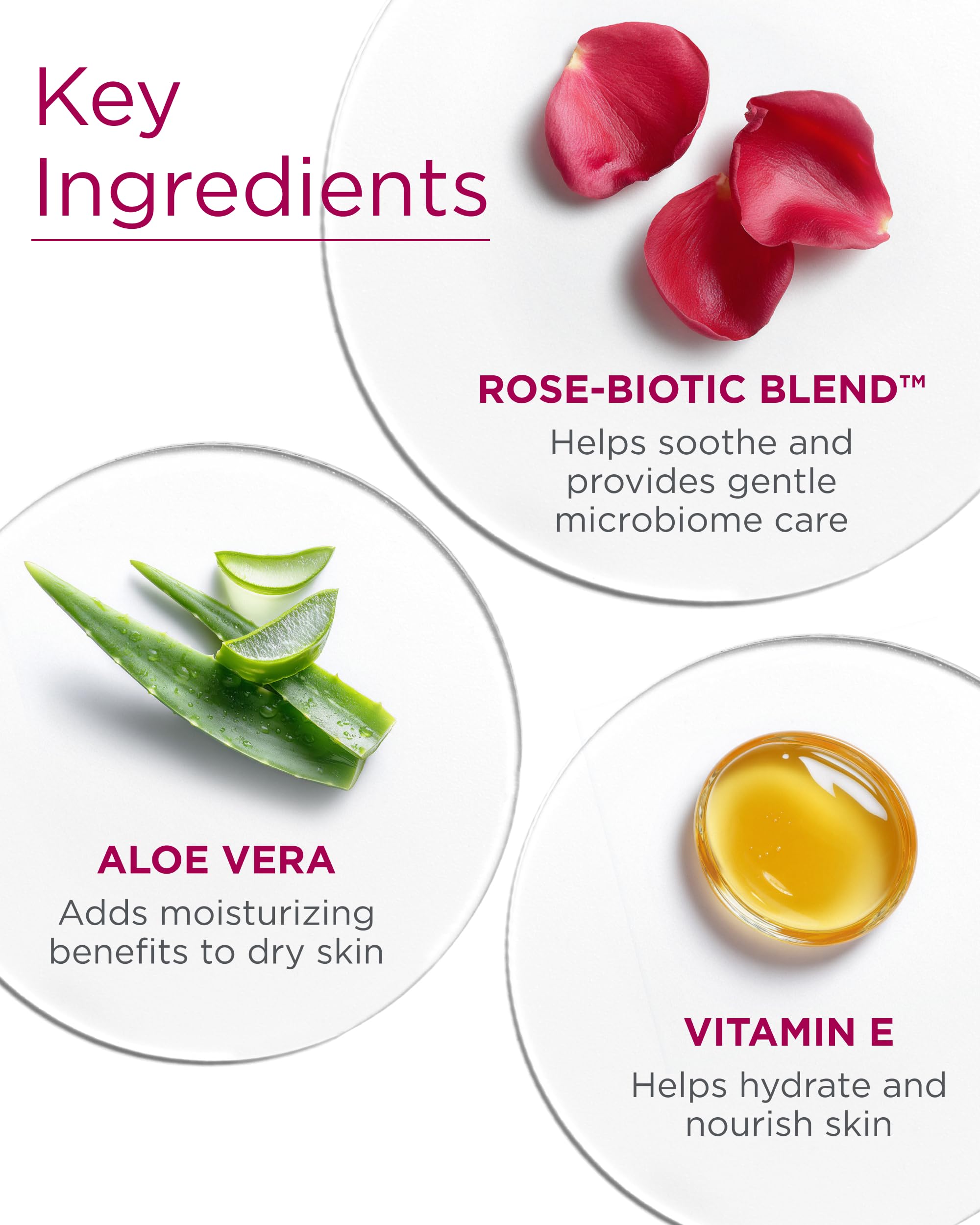 Andalou Naturals natural rose fragrance and white tea extract provide a refreshing scent.