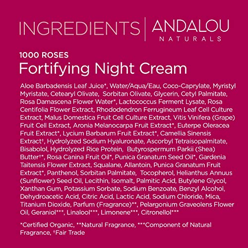 Andalou Naturals nighttime skincare ritual close-up for calm evening routine.