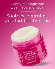 Andalou Naturals Postbiotics cream texture demonstrates nourishing renewal for daily use.