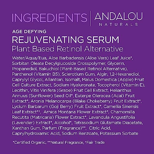 Product line image displays complete age-defying skincare options.
