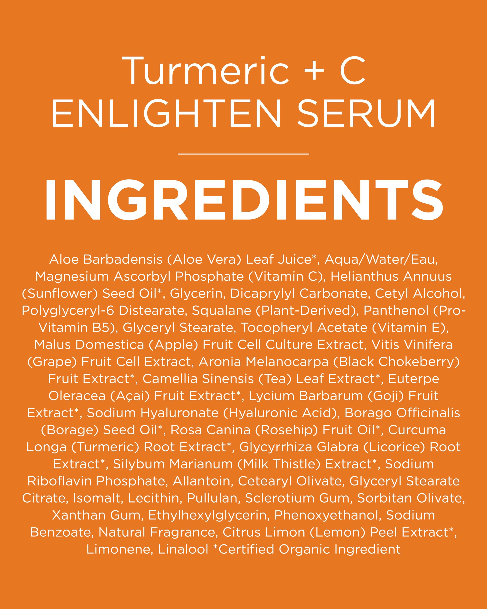 Andalou Naturals Turmeric C Enlighten Serum application on clean skin
