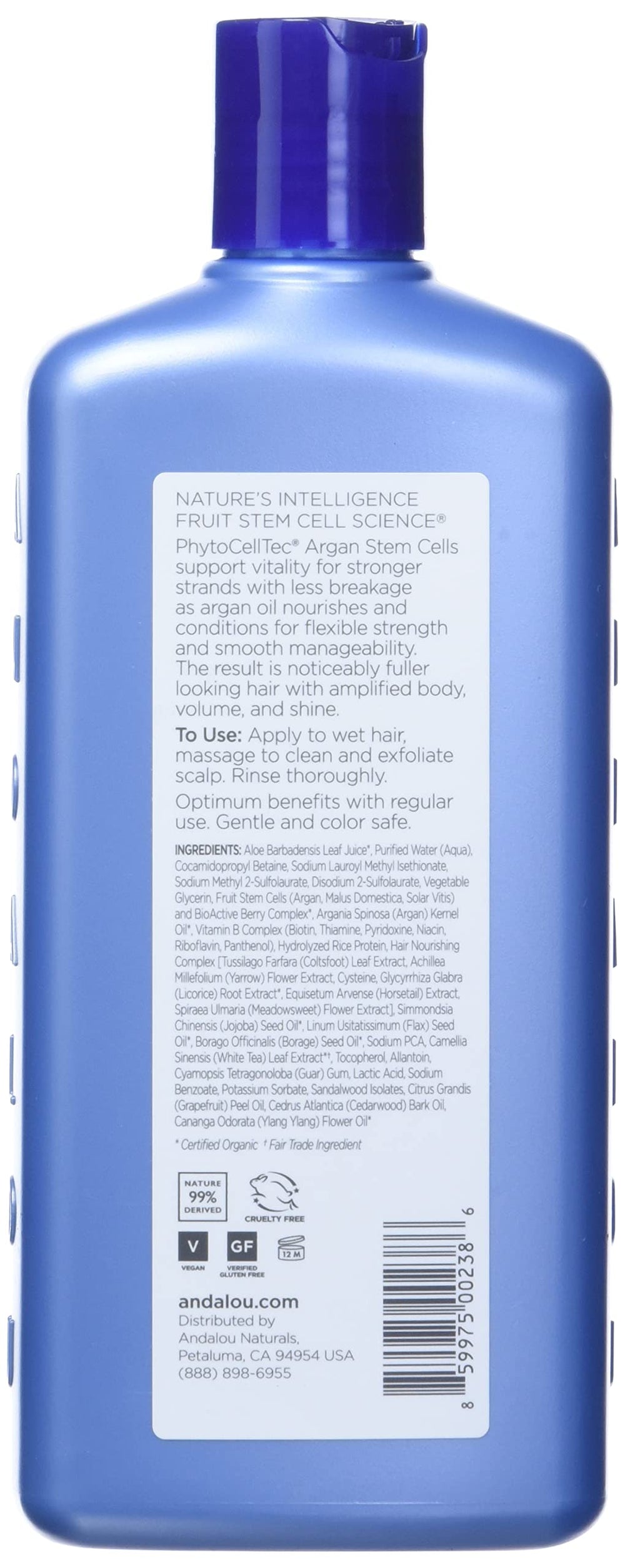 Andalou Naturals Age Defying ingredients graphic highlighting non GMO origin