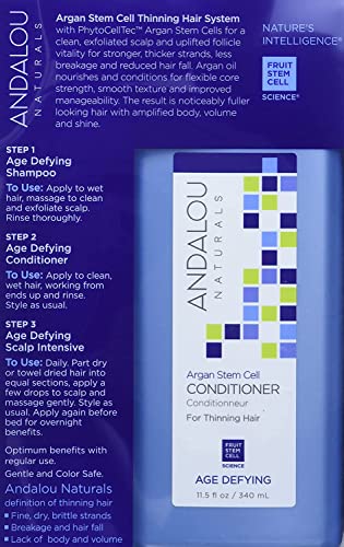 Andalou Naturals Age Defying hair kit packaging display