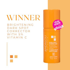 Andalou Naturals – flacon sérum vitamine C, peau plus lumineuse.