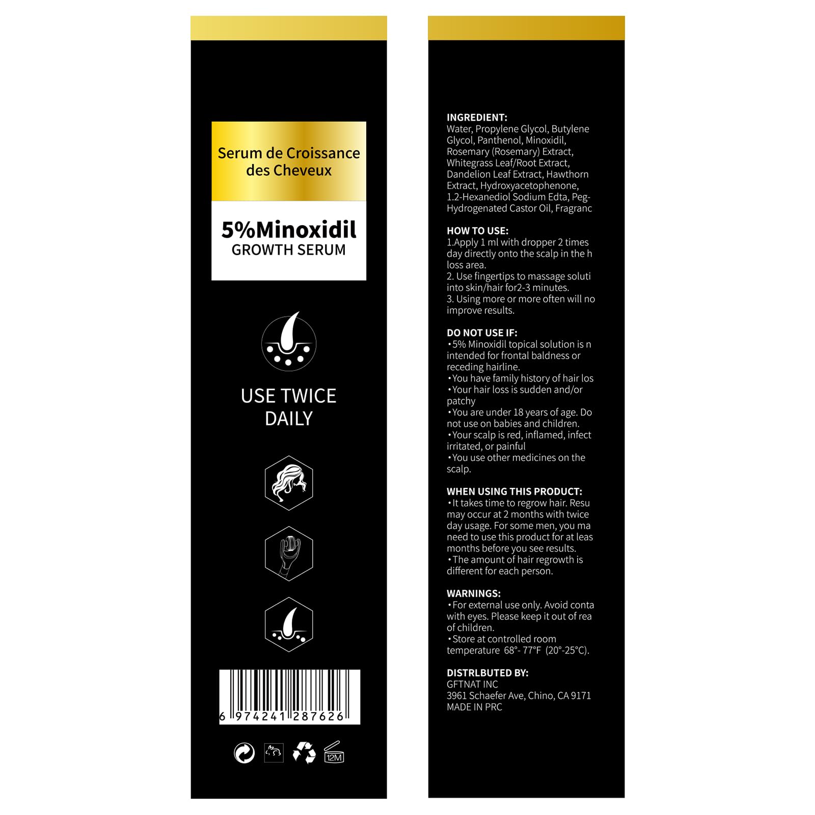 Andelusita biotin icon illustrating nourishing hair appearance