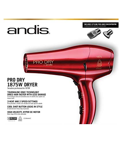 Andis dryer removable filter cap for quick cleaning and maintenance