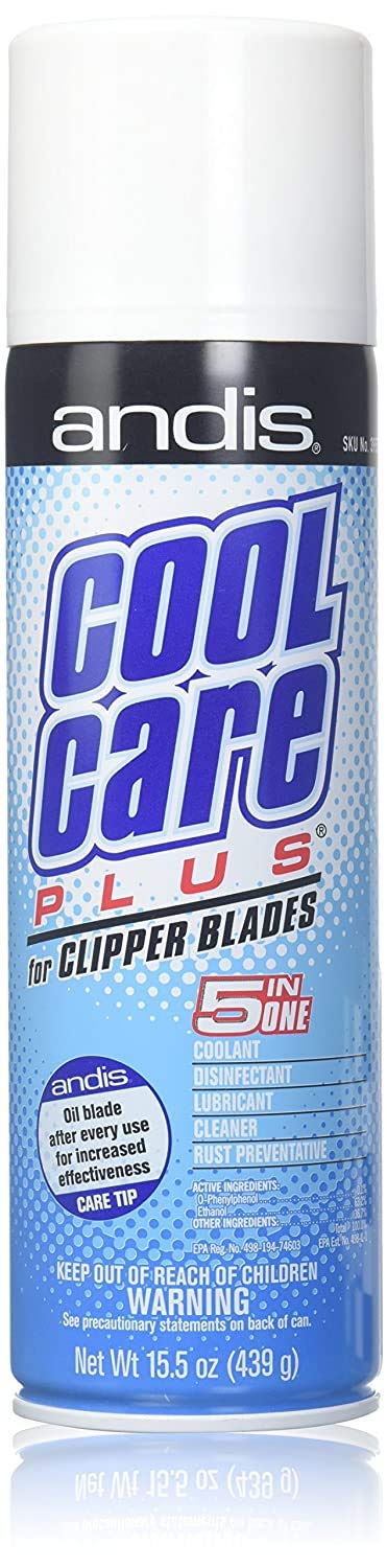 Andis DPD Cool Care Plus 5 in 1 bottle for blade care and cooling