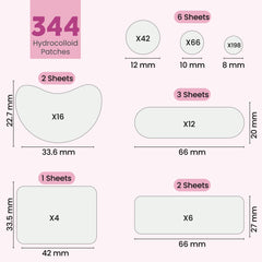 Andlane round 10mm hydrocolloid patch for midsize spots with breathable protection.