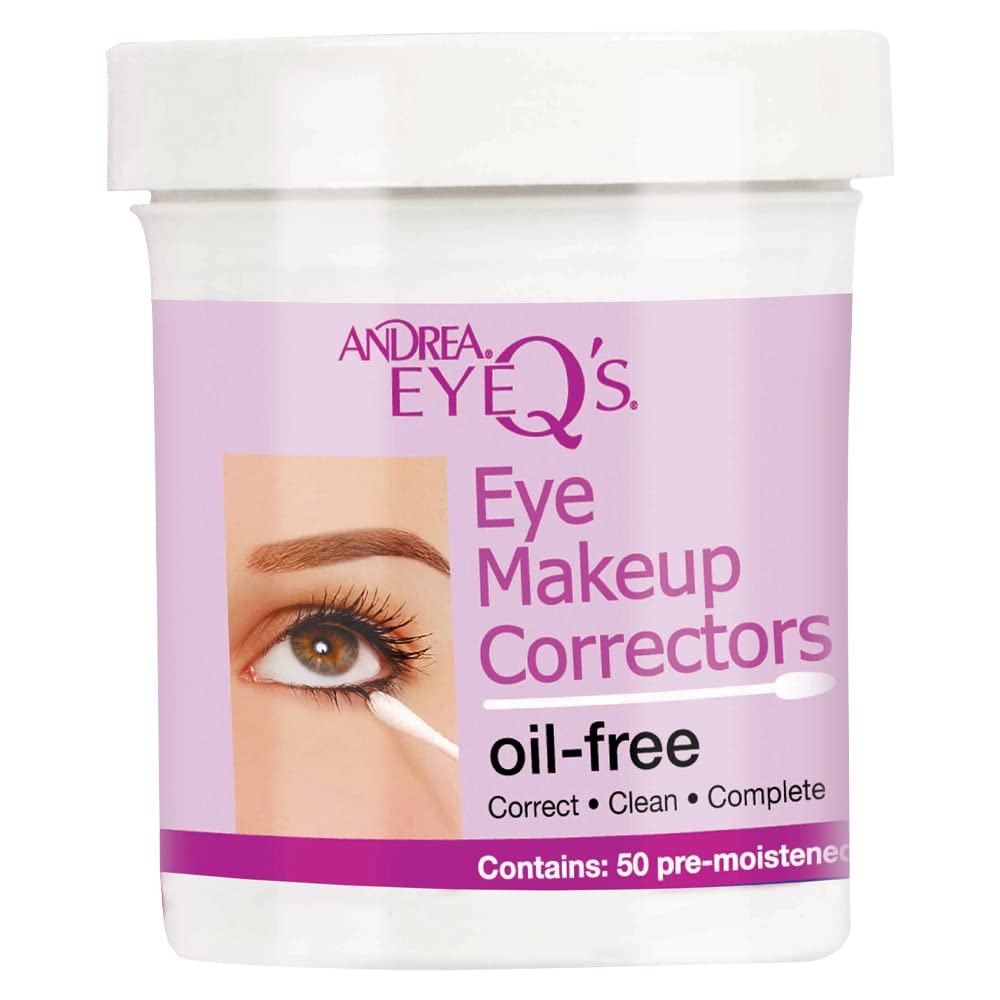 Andrea EyeQ oil-free eye makeup correctors pack of six for precise mascara corrections on the go