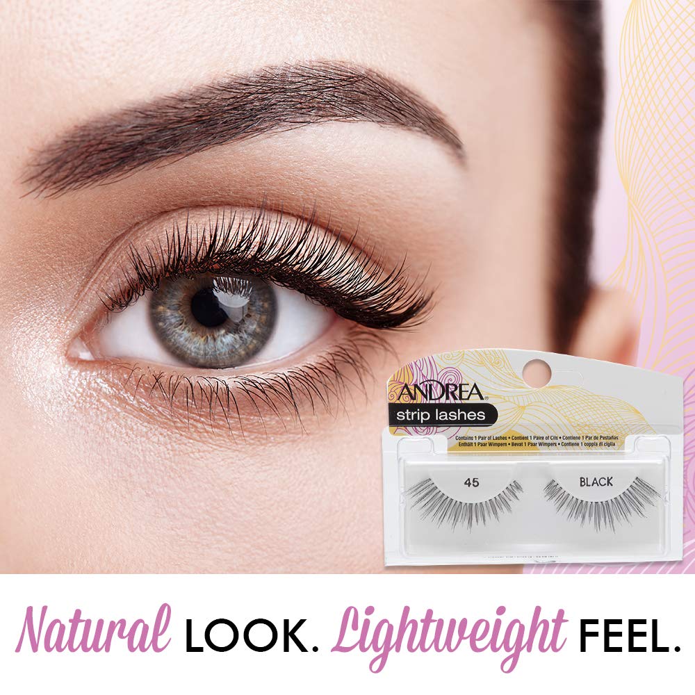 Andrea Style 45 lashes in black for everyday glamour.