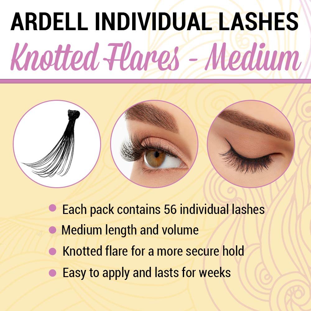 Andrea Knotted Flares application close-up illustrates easy DIY lash placement
