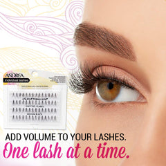 Andrea Knotted Flares lashes close-up demonstrates seamless blend and lightweight comfort