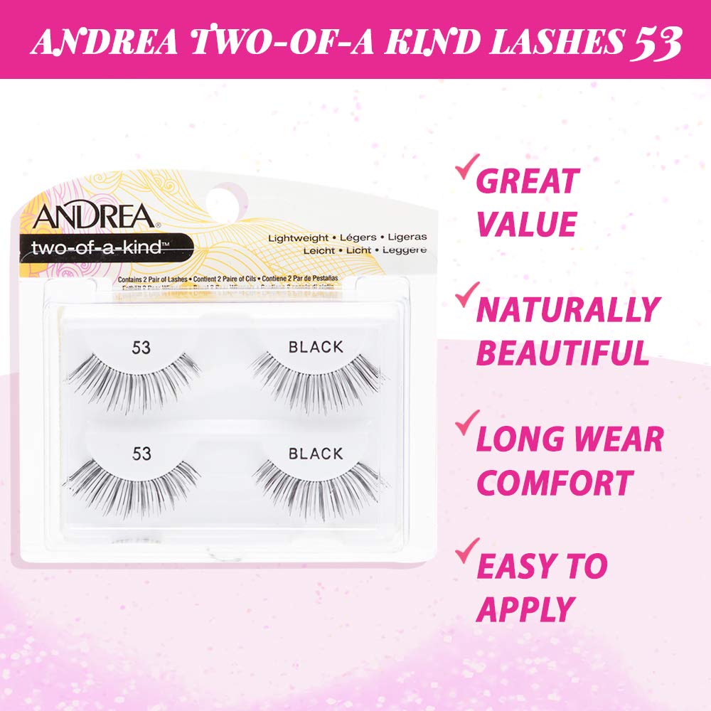 Andrea Two of a Kind Lashes 53 Premium-grade lashes for soft fullness