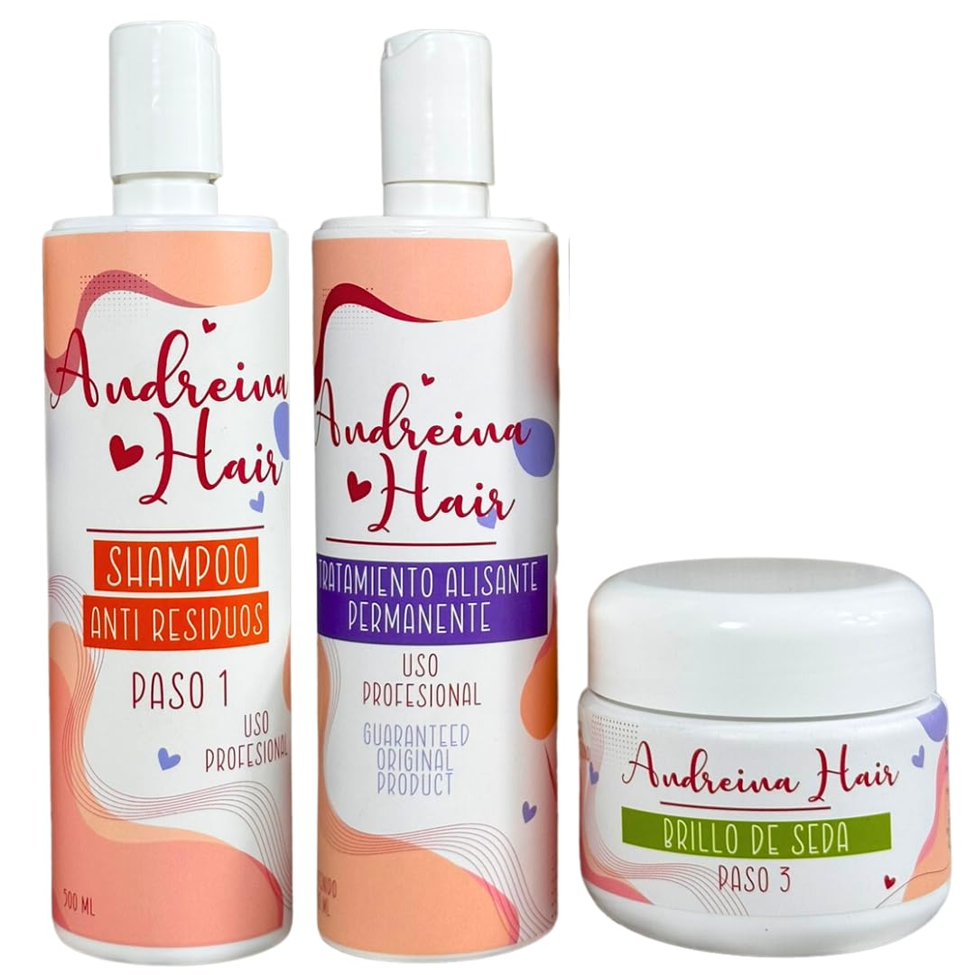 Andreina Hair Keratin Kit bottle front, professional-grade formula for salon use