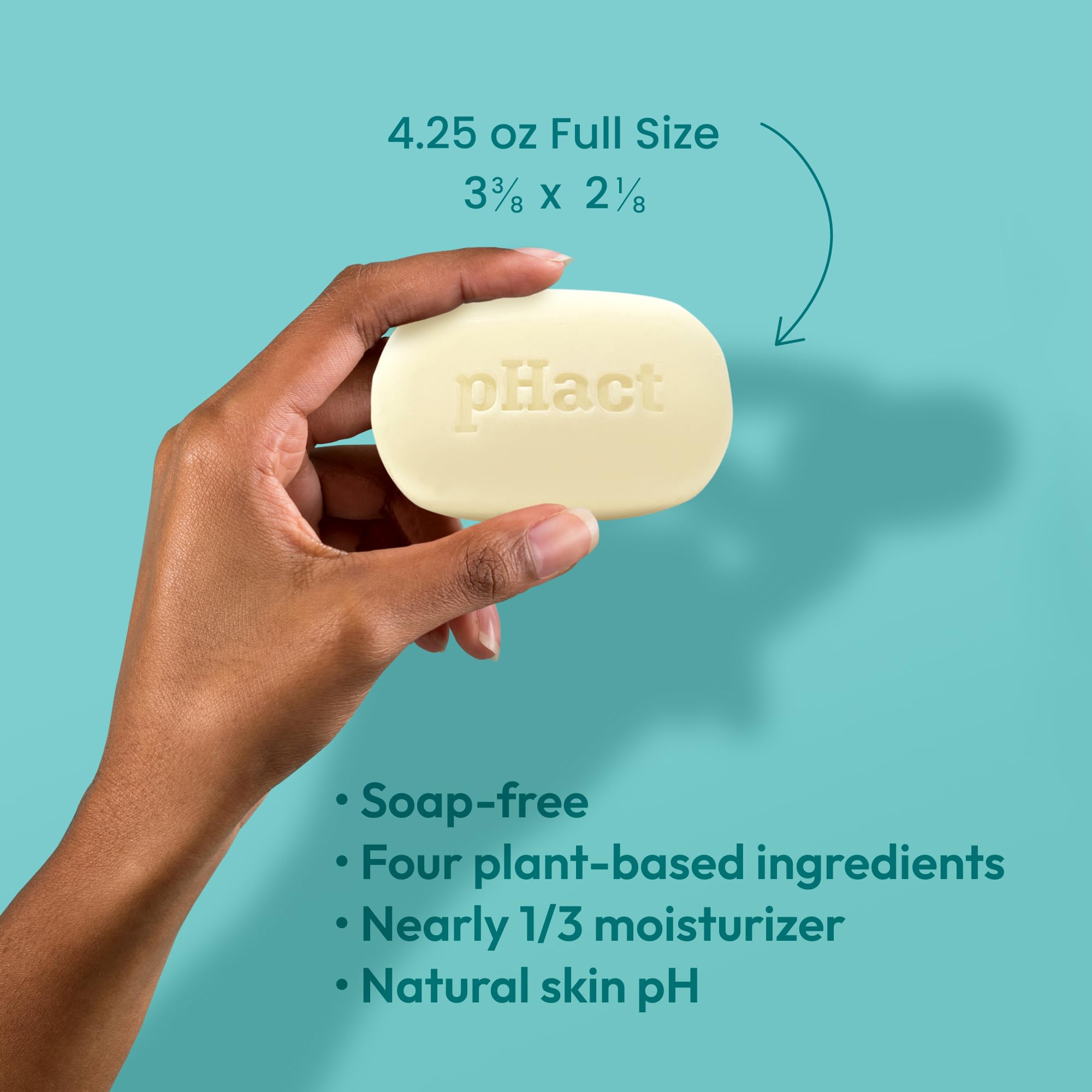 pHact bar dermatologist-tested for sensitive skin.