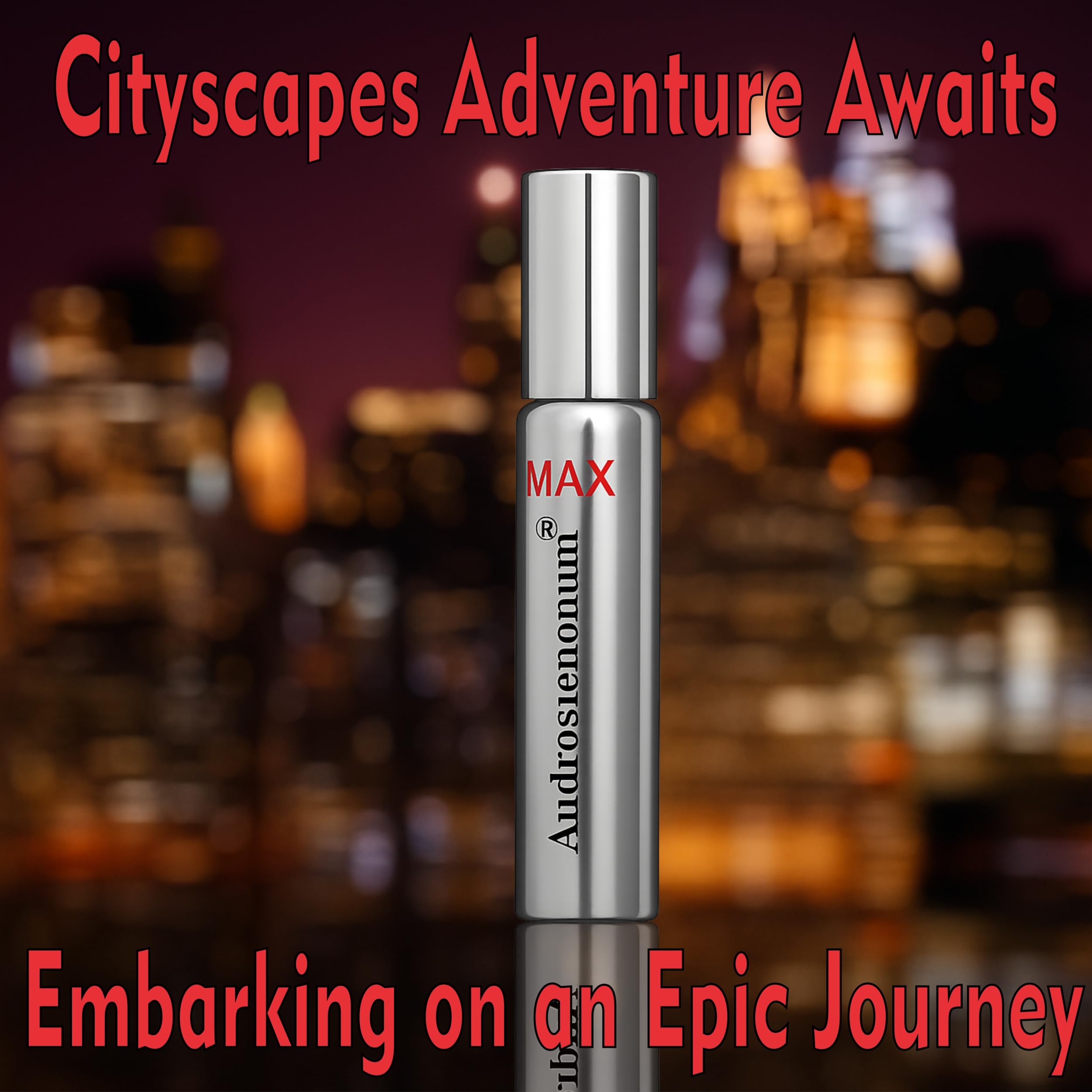 Compact ANDROSTENONUM MAX bottle fits travel kits with ease.