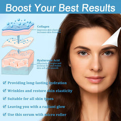 Close-up of ANEFose serum bottle nourishing the scalp for fuller-looking hair.