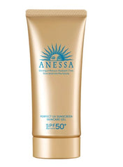 Anessa Perfect UV Skin Care Gel N Sunscreen main unit on skin provides lightweight protection.