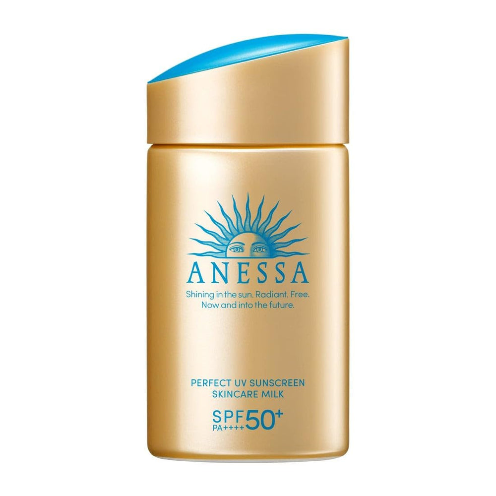 Anessa Perfect UV Skin Care Milk N sunscreen bottle for daily sun protection and easy reapplication