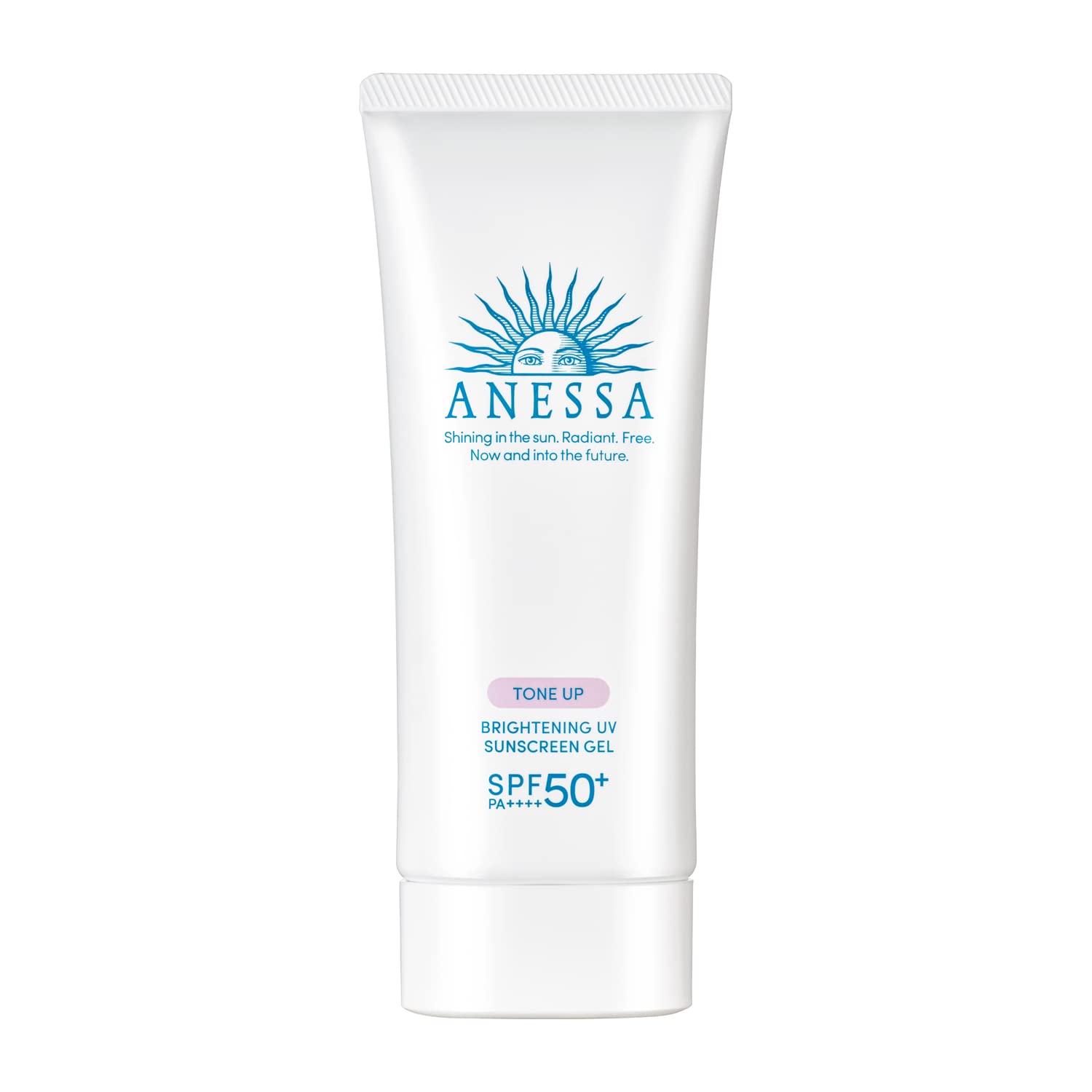 Anessa Tone Up Brightening UV Sunscreen Gel 90g pack view, SPF50+ PA++++ protection
