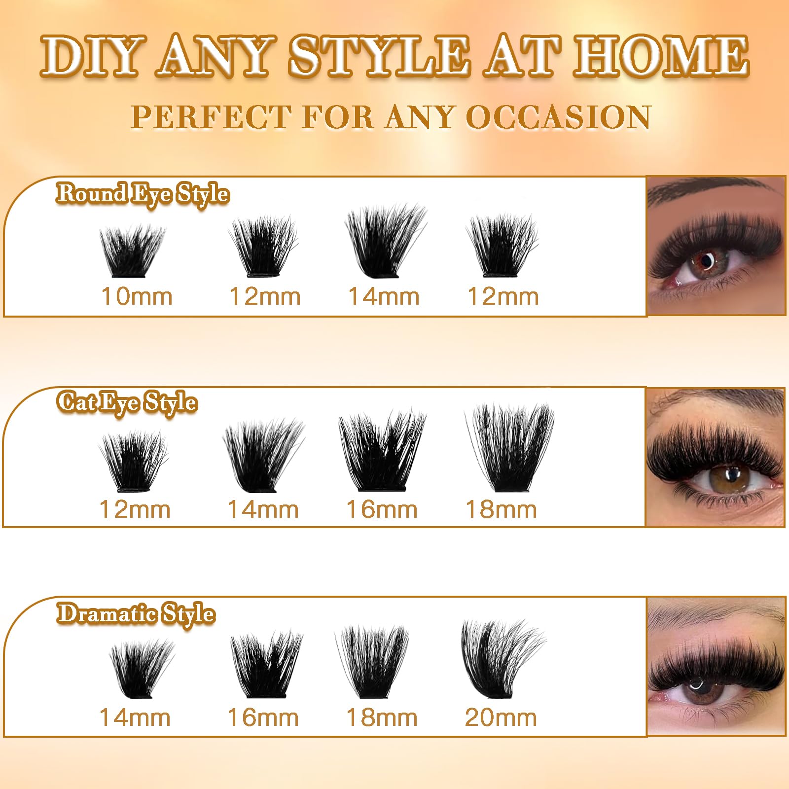 Anforlin lash maps help beginners choose styles easily