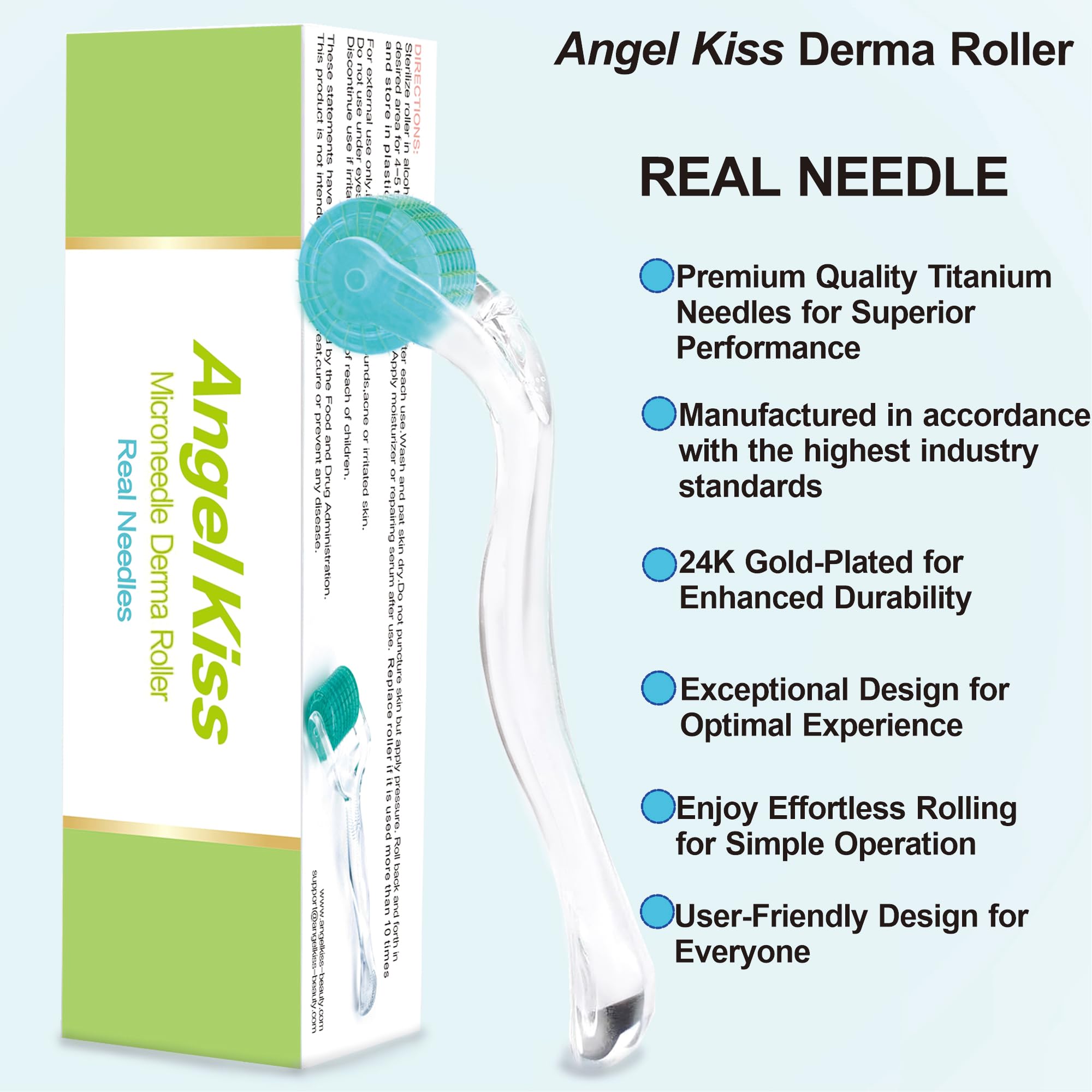 Scalp use of Angel Kiss roller to inspire a healthy-looking shine