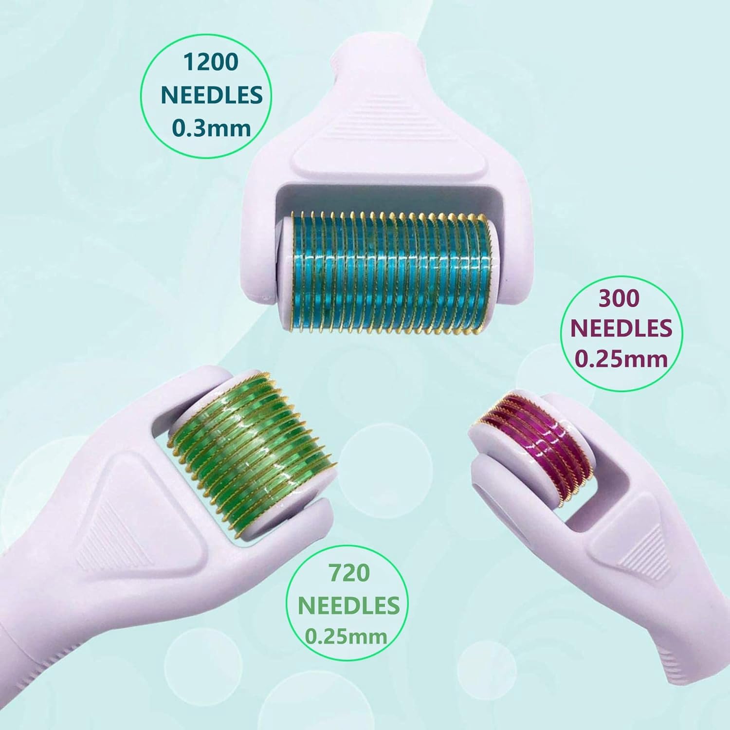 Angel Kiss derma roller face 300 needles for precise application