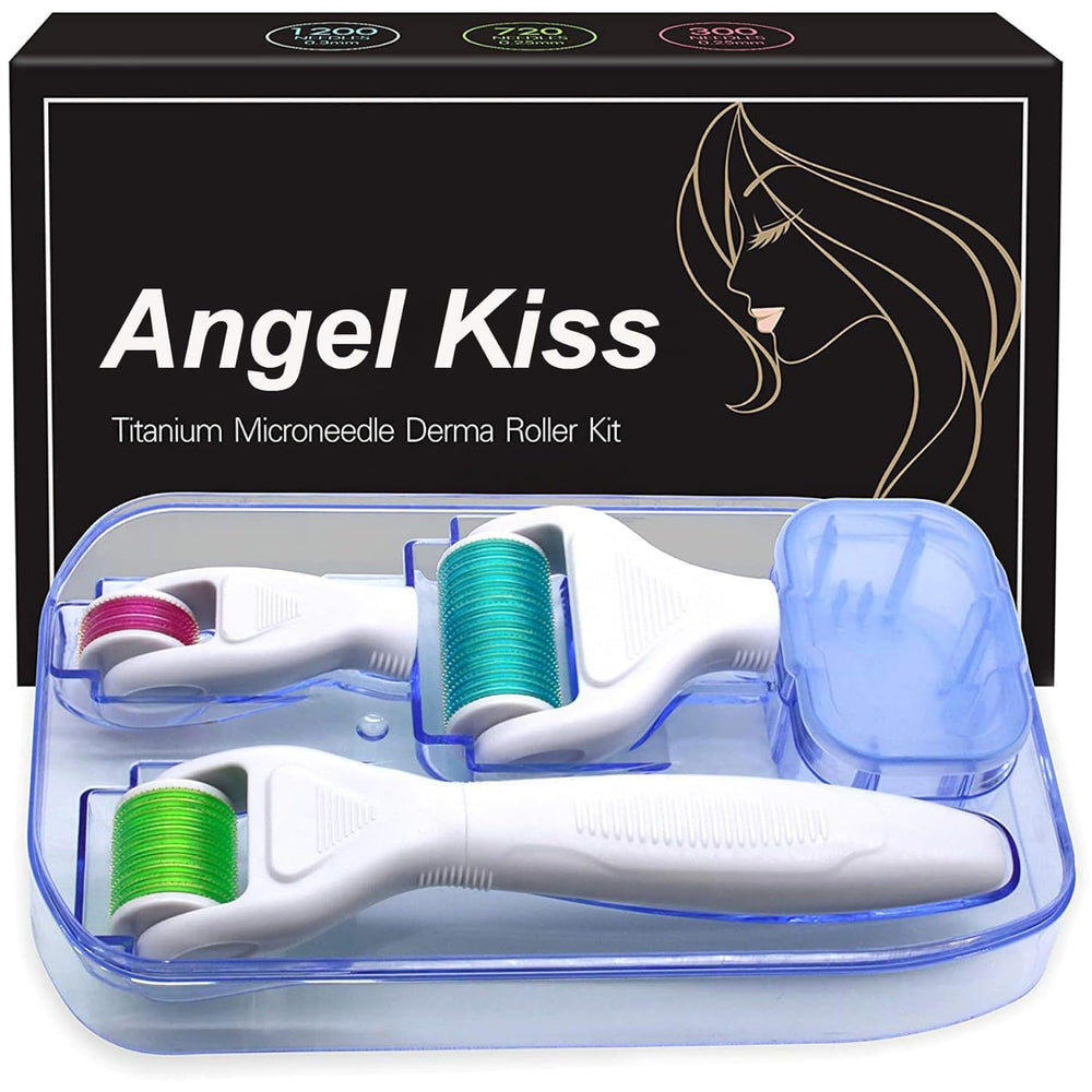 Angel Kiss derma roller face 720 needles for gentle at-home use