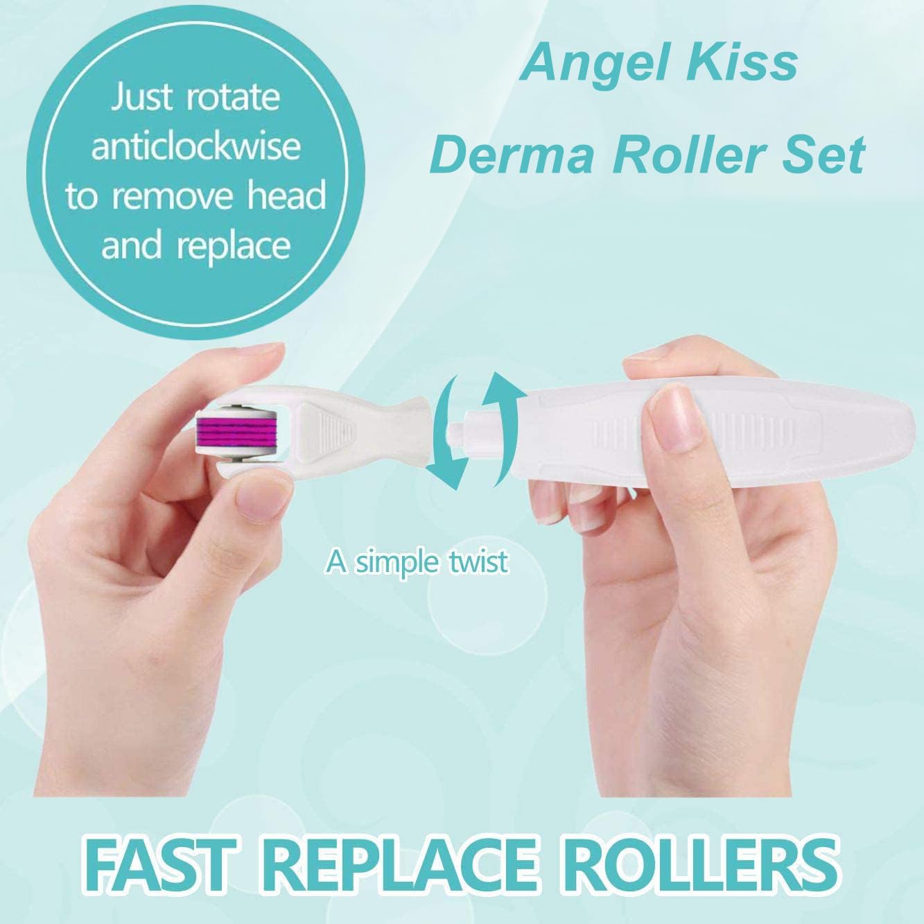Angel Kiss storage case keeps the set organized and portable