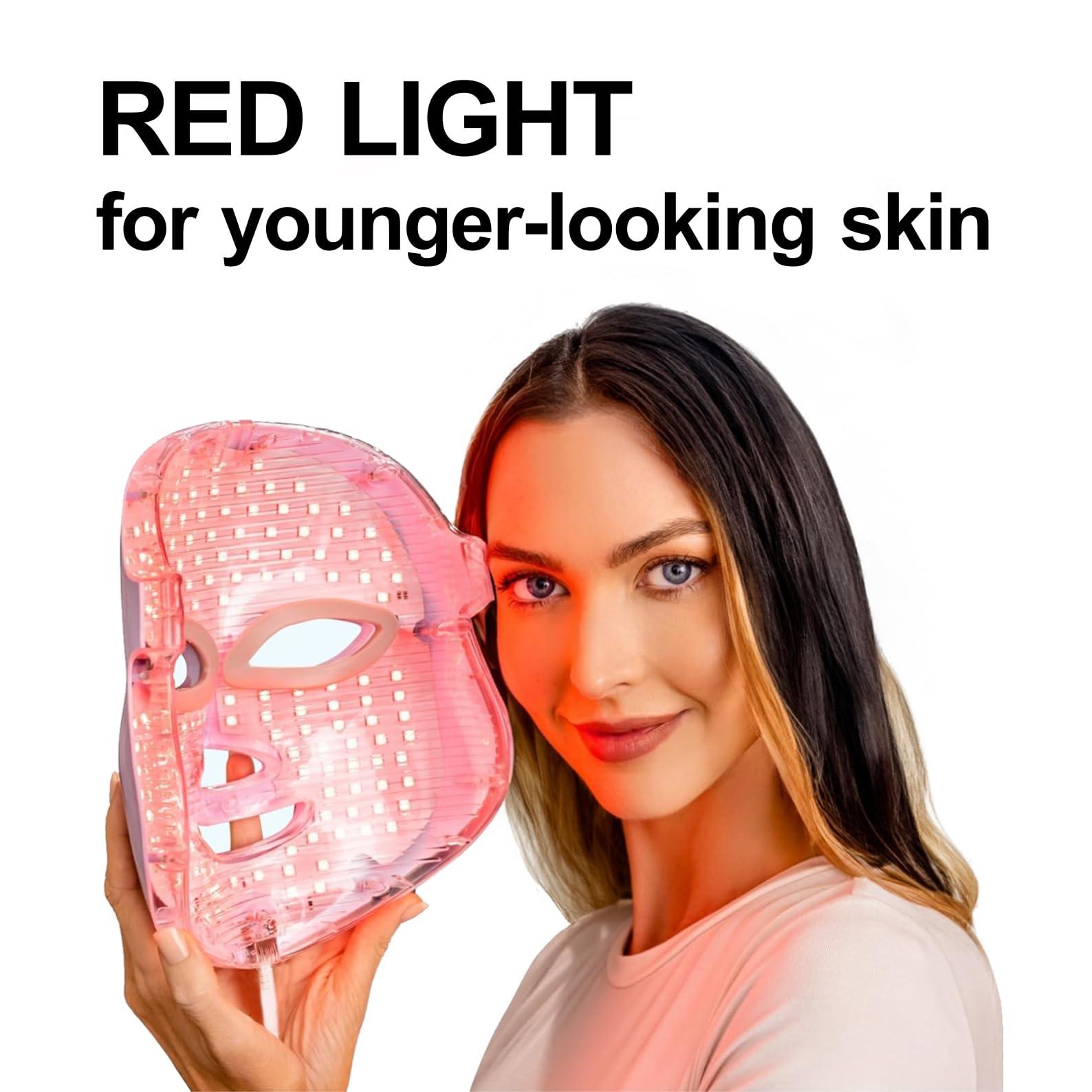 Angel Kiss mask worn while relaxing, depicting spa-like self-care.