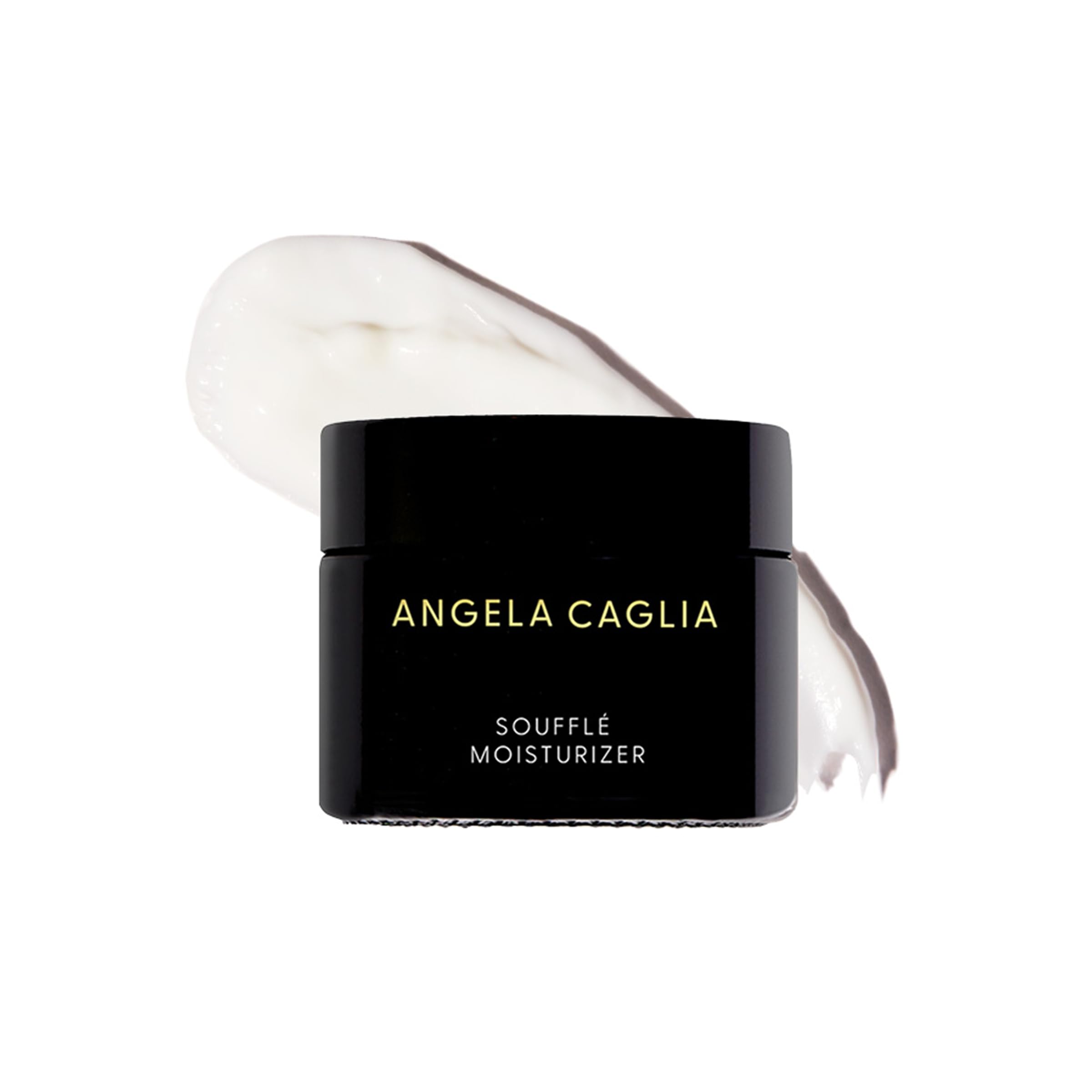 Angela Caglia Soufflé Moisturizer creamy texture close-up reveals smooth, non-greasy feel
