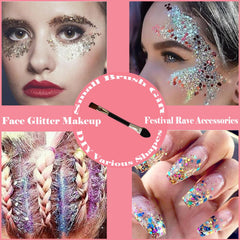 Angels Beauty Body Glitter Gel for face and body application with easy shimmer.