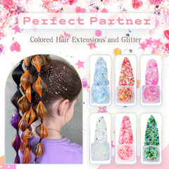 Angels Beauty Green Clip-in Hair Extensions for fresh, creative styling